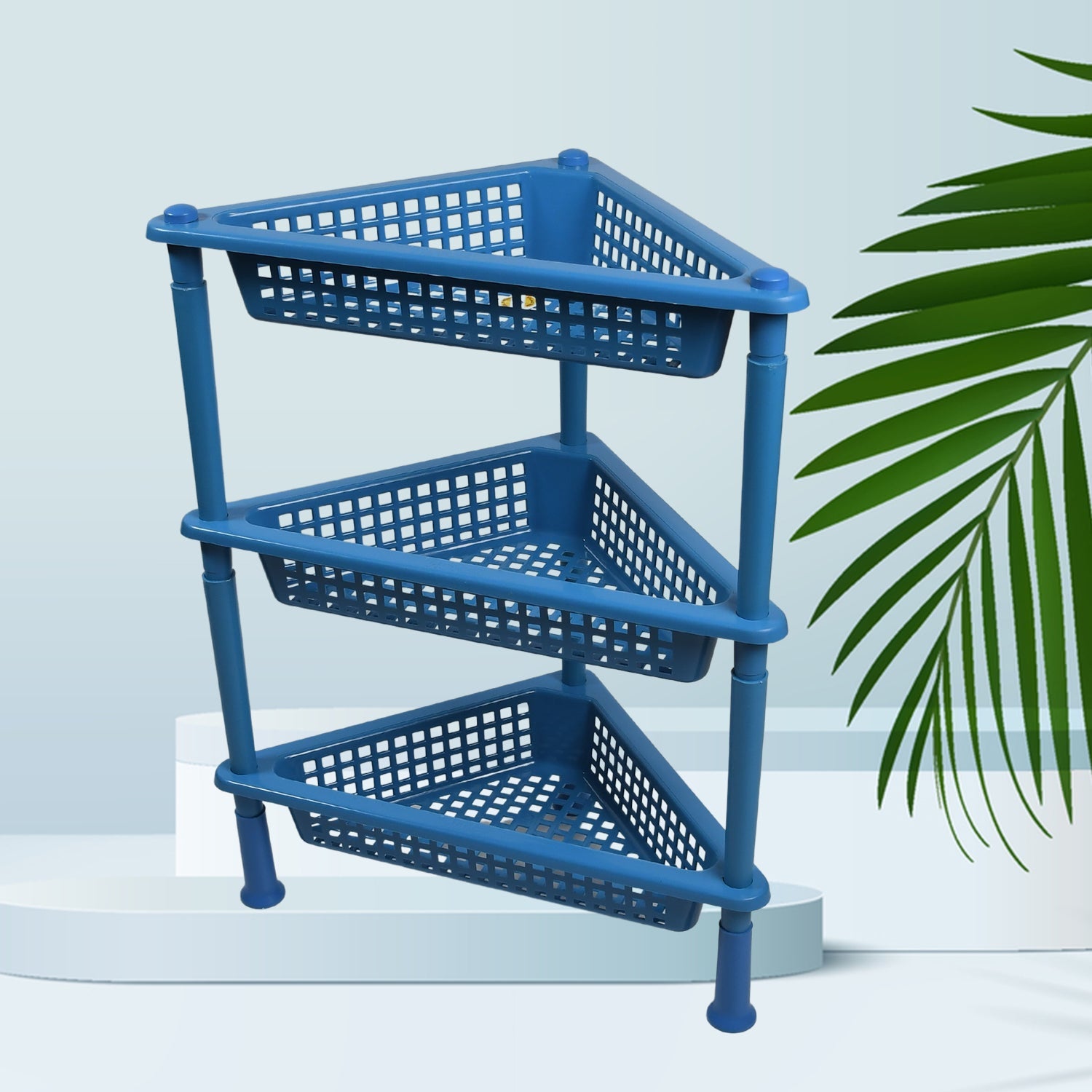 2812 Triangle Storage Plastic 3-Tier Rack Shelf For Kitchen, Living Room, Bathroom, Office DeoDap 2812 Triangle Storage Plastic 3-Tier Rack Shelf For Kitchen, Living Room, Bathroom, Office DeoDap